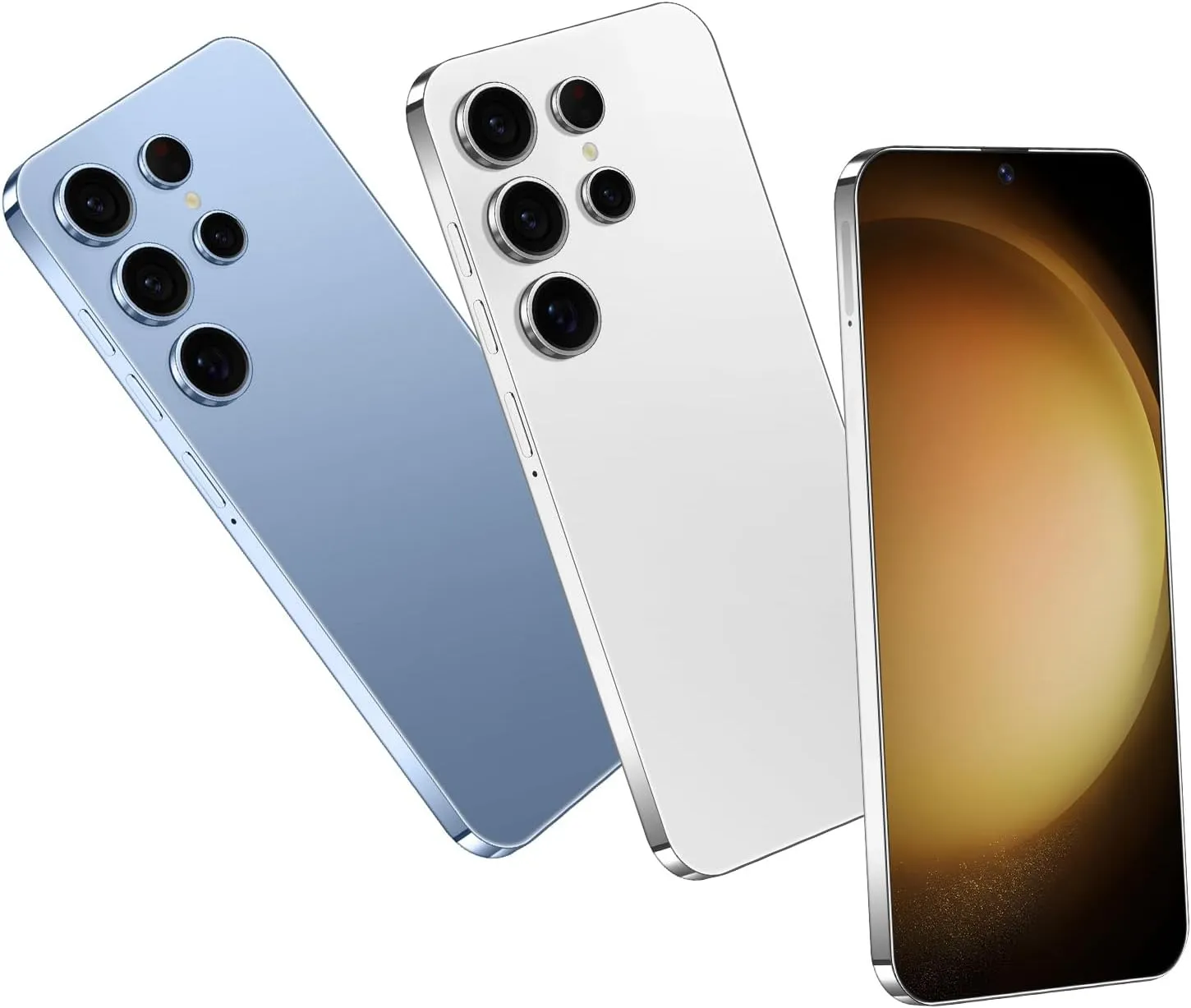 Unlocked Phone S23 Ultra Android Phone 8-core 8GB 256GB Cell Phone 6.8 inch HD Screen Mobile Phone 108MP 48MP Camera 6800 mAh Battery 4G Dual SIM (Titanium White)