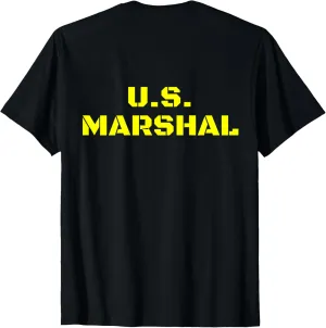 U.S. Marshal United States Marshals Service USMS BACK Side T-Shirt