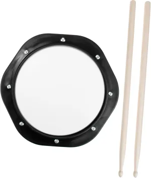 Vaguelly 1 Set Rubber Dumb Drum Practice Pad with Storage Bag for Beginners Convenient Accessory to Reduce Volume and Enhance Drumming Skills for Home Use
