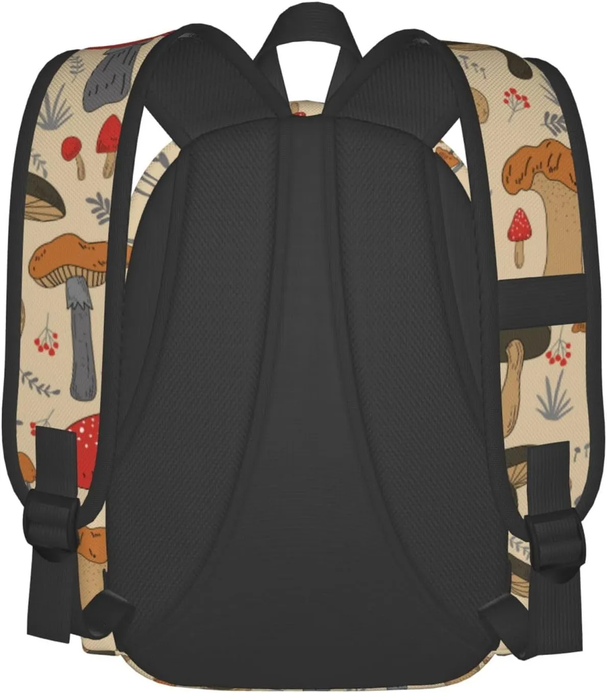 Various Mushroom Art Stylish Backpack With Adjustable Padded Shoulder Straps Daypacks For Girls College Travel