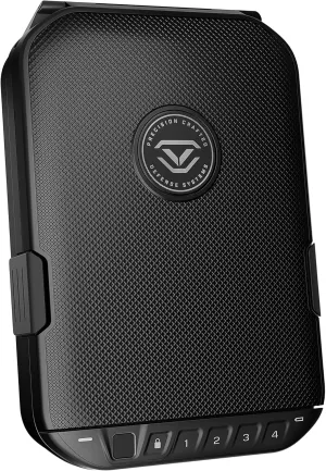 VAULTEK LifePod 20 Weatherproof Lockable Portable Case Secure Rugged Portable Handgun Safe with Biometric Scanner and Backlit Keypad (Covert Black) (Biometric)