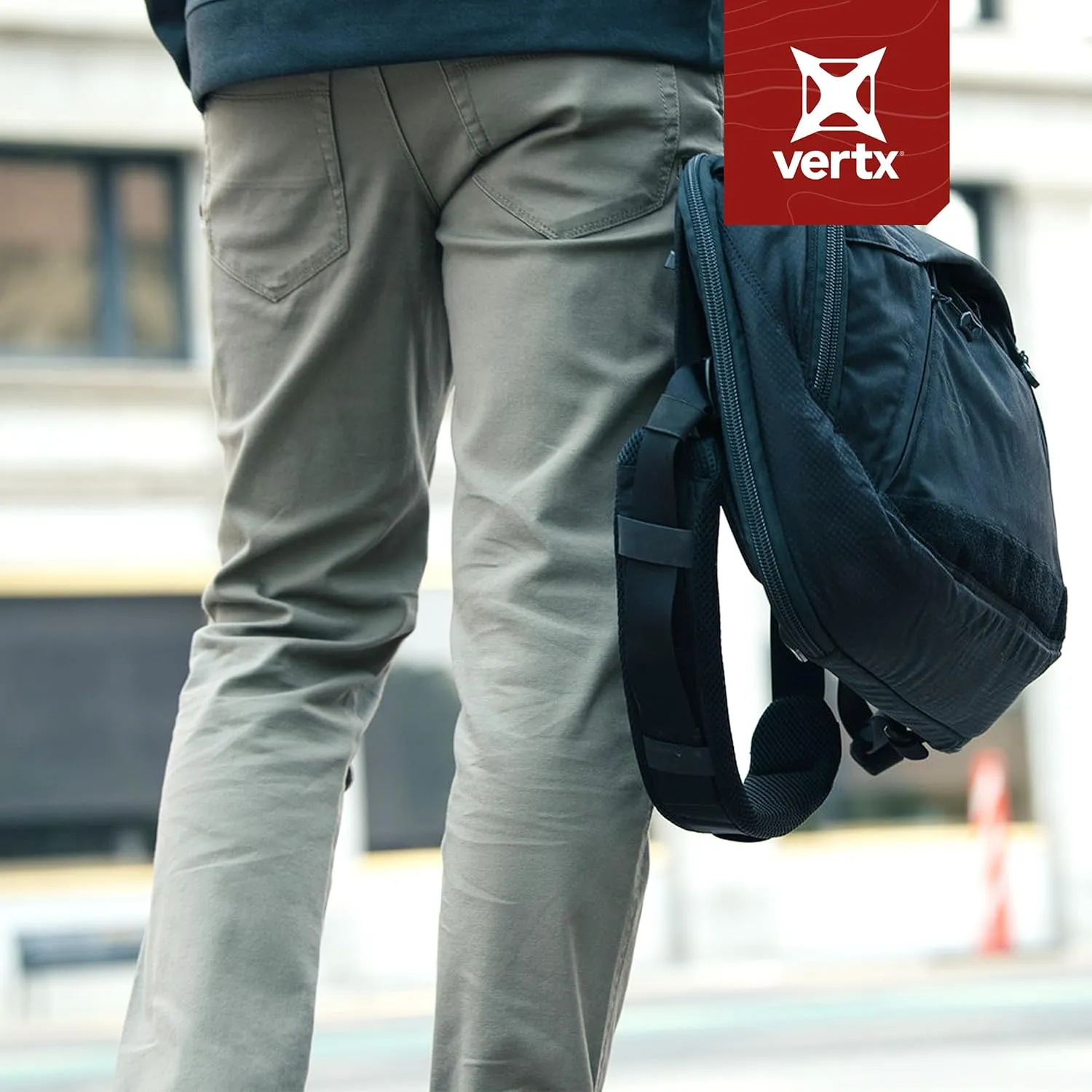 Vertx Delta LT Mens Stretch Tactical Pants with 14 Pockets, Lightweight Outdoor Pants, EDC Work Hiking Gear, Athletic-Fit