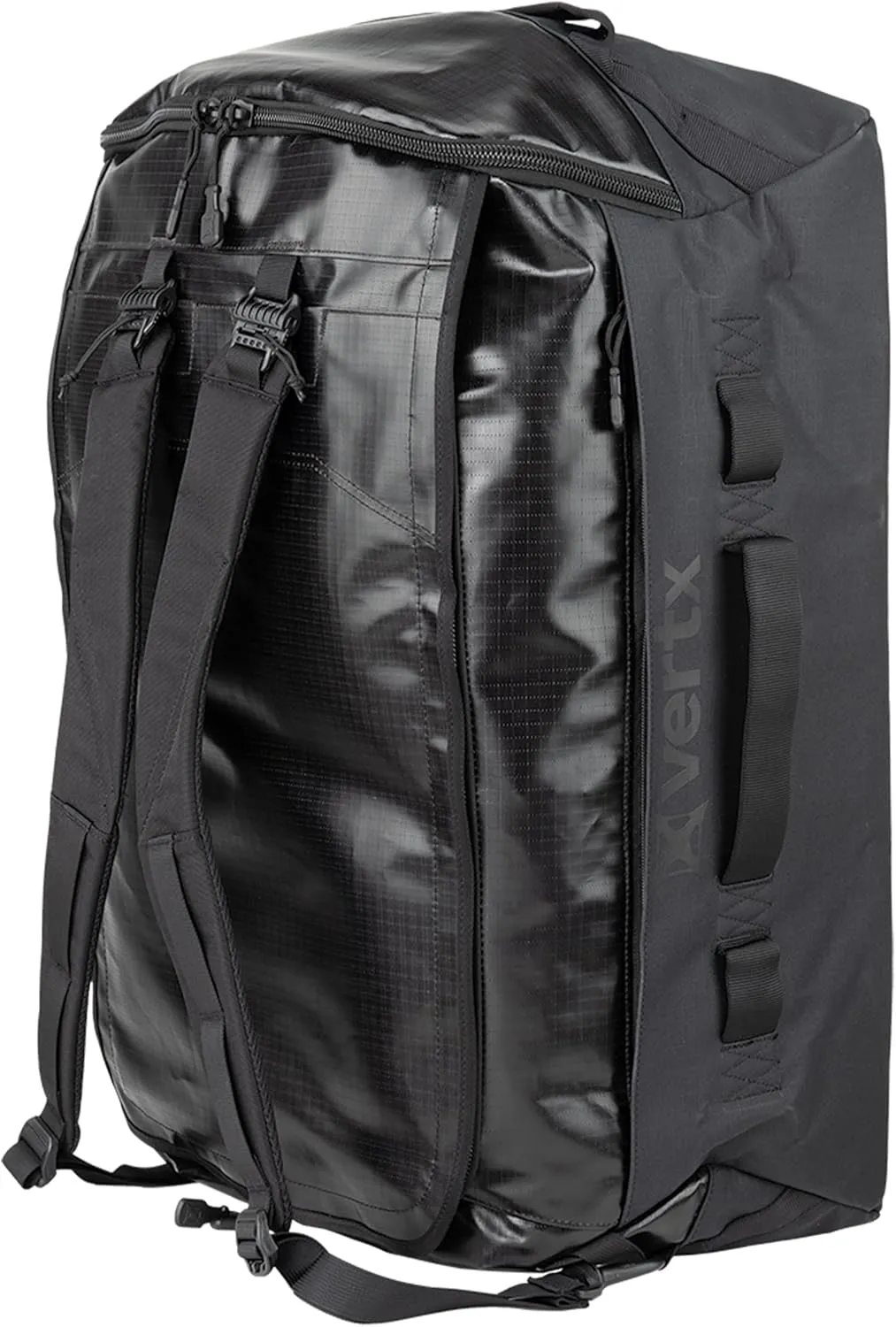 Vertx RLT Tactical Travel Duffel Bag Backpack for Men and Women, Compatible Tactigami for Survival EDC Gear, CCW Concealed Carry, Hunting Luggage, 80L, Black
