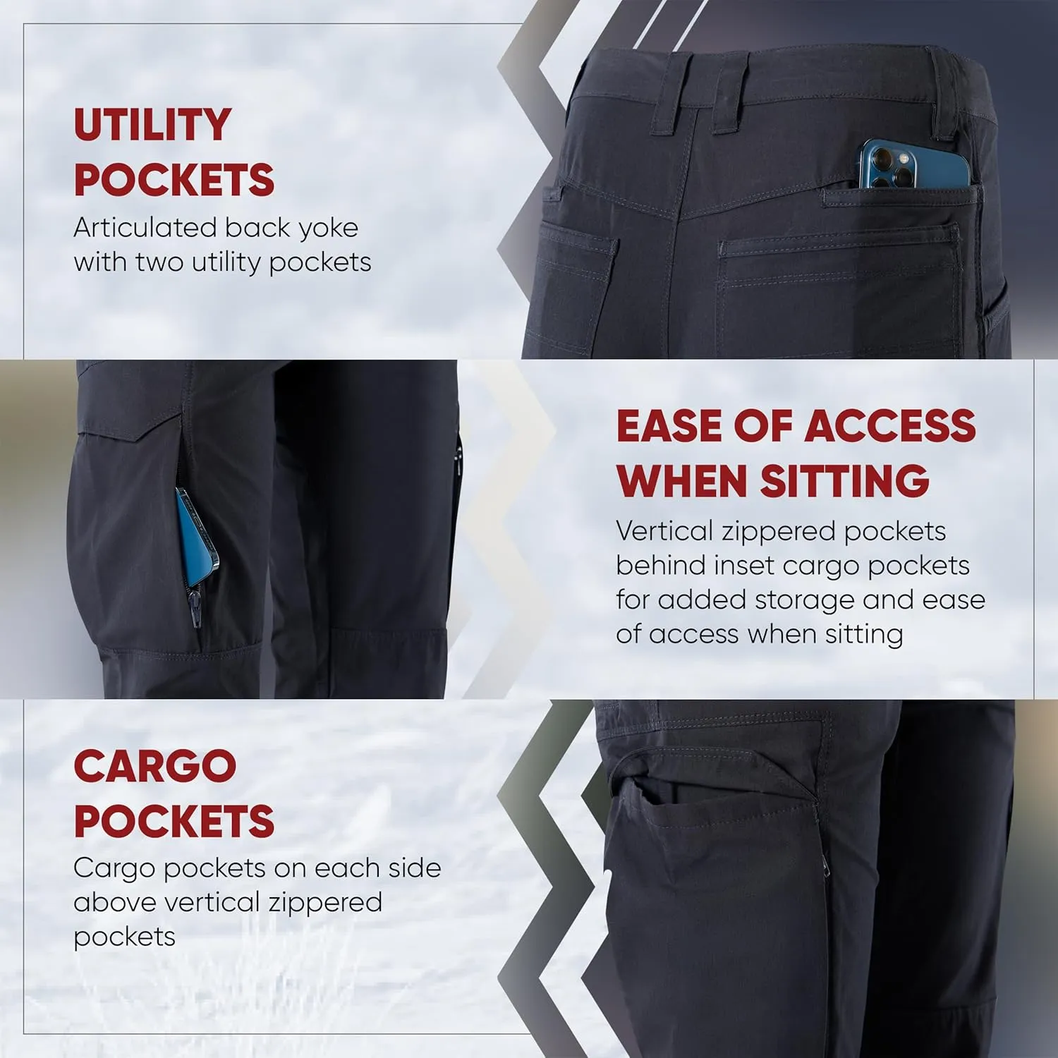 Vertx Women's Standard Fusion Lt Stretch Tactical Cargo Utility with Pockets, Quick Dry, Relaxed-fit Pant, EDC Survival Gear