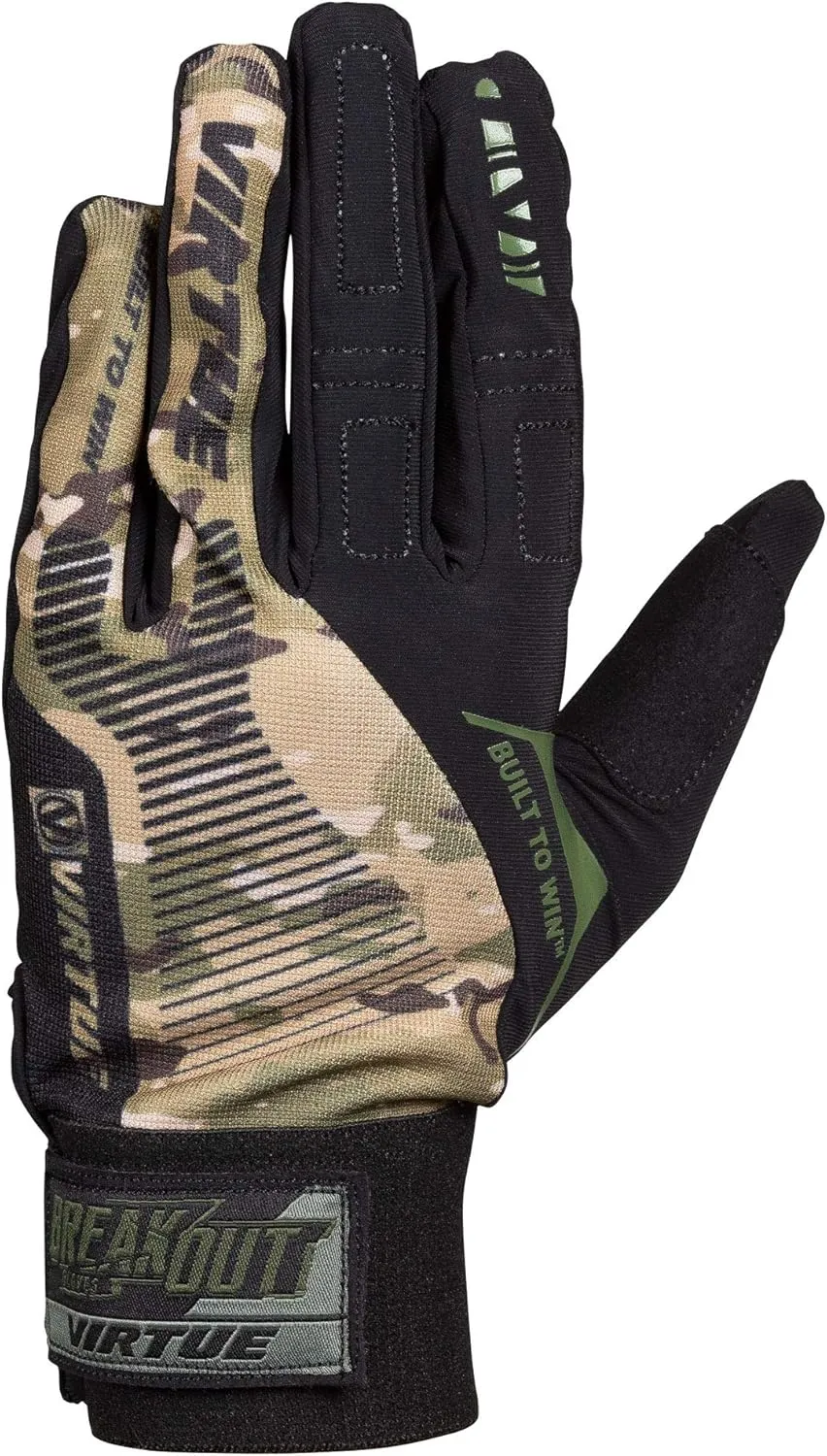 VIRTUE Breakout Gloves - Multi-Sport Ripstop Full Finger Paintball Gloves