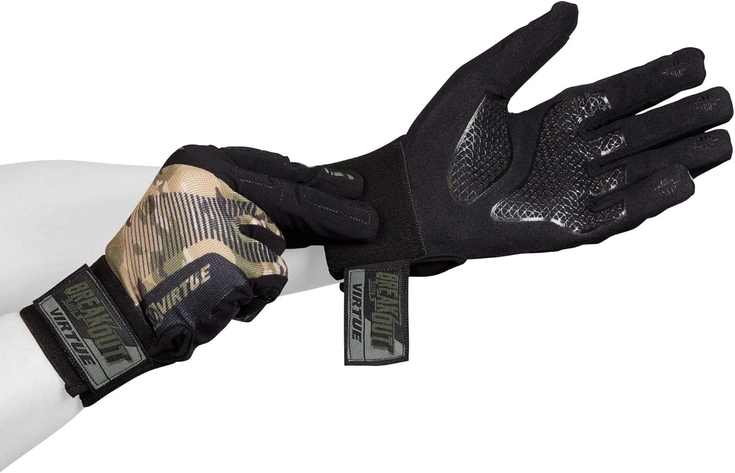 VIRTUE Breakout Gloves - Multi-Sport Ripstop Full Finger Paintball Gloves
