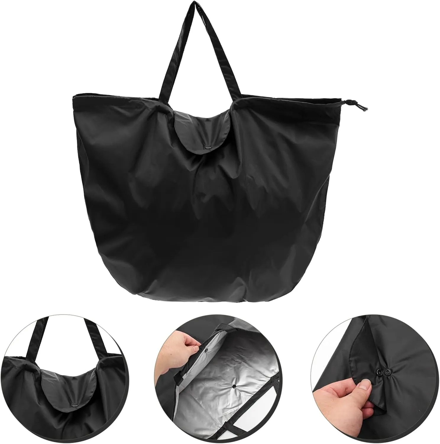 VOSAREA Helmet Storage Organizer Pouch Oxford Cloth Helmet Bag for Motorbikes Lightweight Design Scratches for Outdoor Use