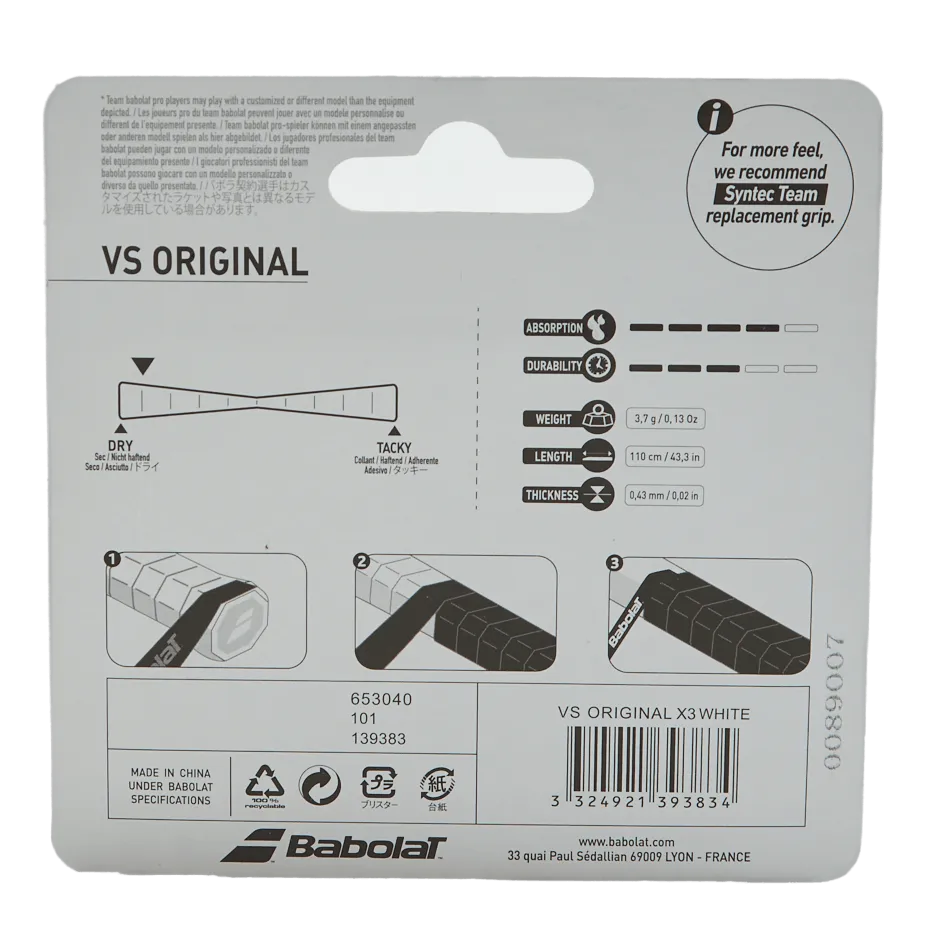 VS Grip Orginal 3-Pack white