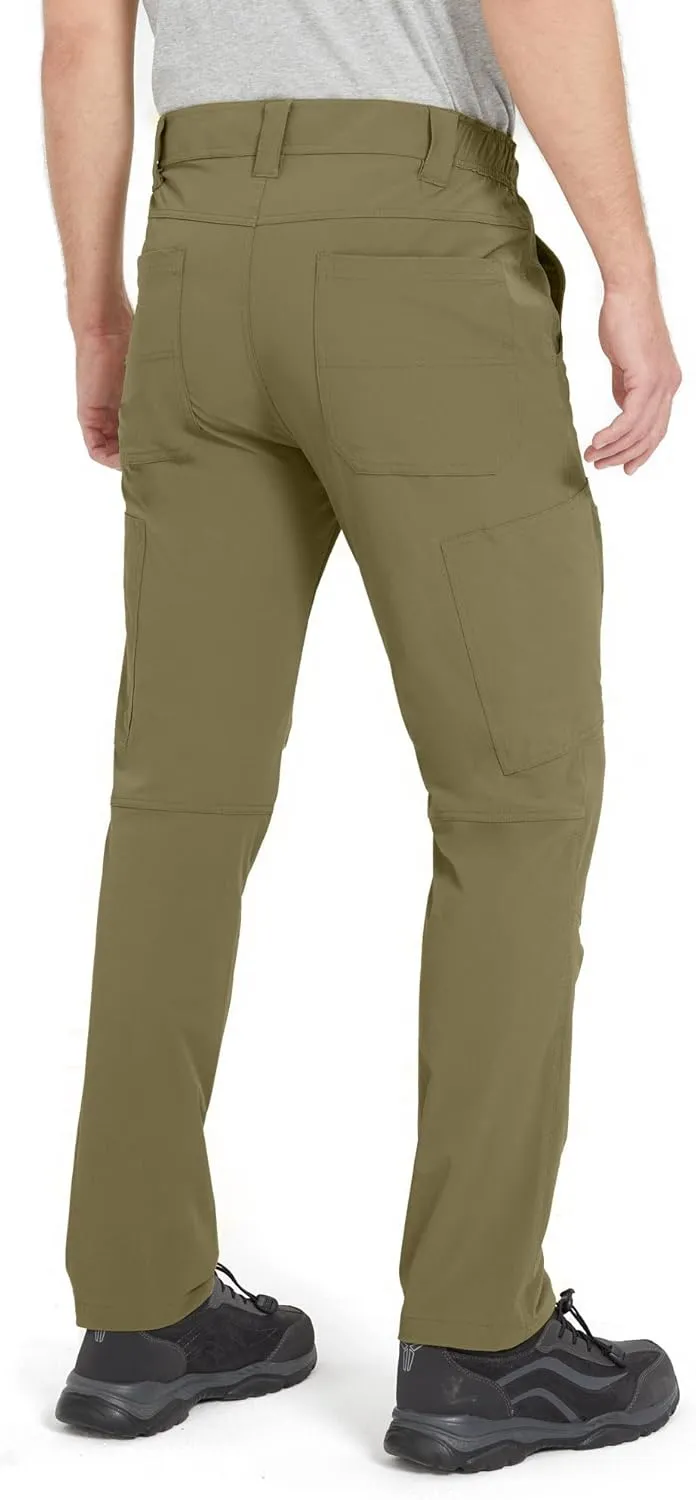 wantdo Men's Hiking Pants Lightweight Quick Dry Waterproof Breathable Tactical Cargo Pants for Outdoor Fishing Travel