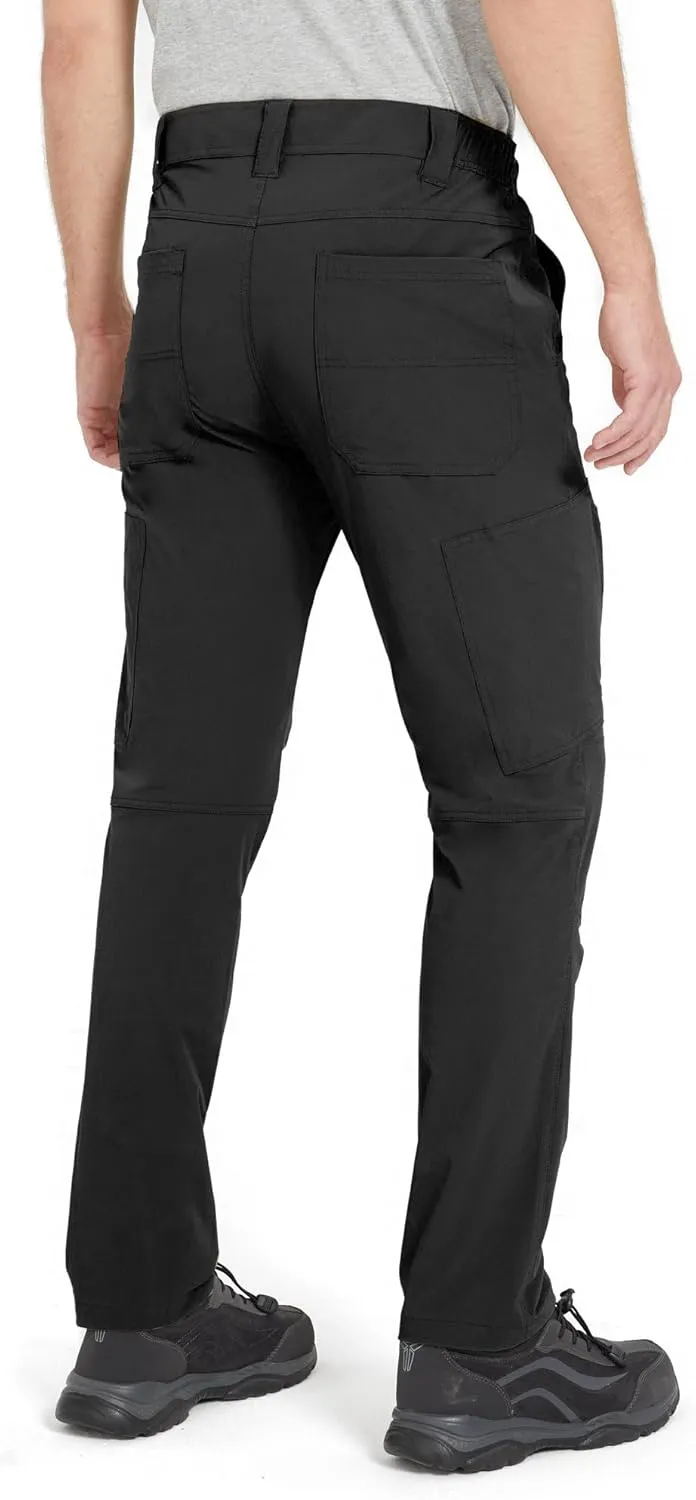 wantdo Men's Hiking Pants Lightweight Quick Dry Waterproof Breathable Tactical Cargo Pants for Outdoor Fishing Travel