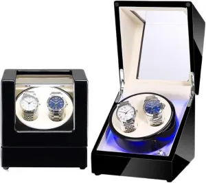 Watch Case Watch Winding Automatic Watch Shaker Mechanical Watch Winding Box Turntable Watch Shaker Storage Box Watch Box (Color : B)