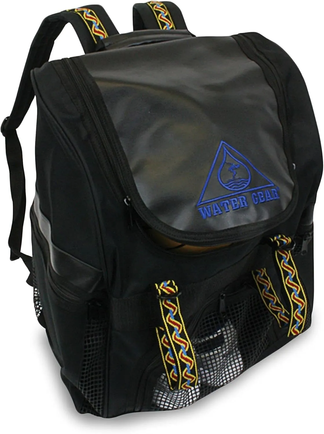 Water Gear Swimmers Backpack - Swimming Sports Athlete - Water Resistant Nylon Training Equipment Bag- Water Gym Bag For Men and Women