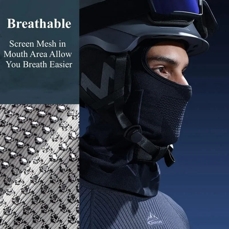 Winter Ski Mask for Men Women, Helmet Friendly Motorcyde Balaclava Full Face Masks Cold Weather Head Cover for Skiing