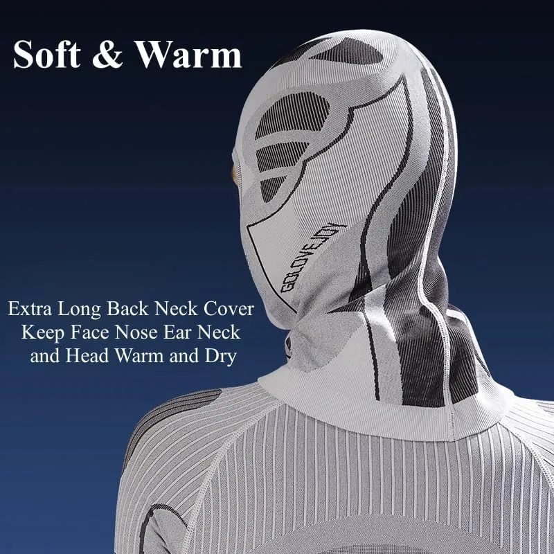 Winter Ski Mask for Men Women, Helmet Friendly Motorcyde Balaclava Full Face Masks Cold Weather Head Cover for Skiing