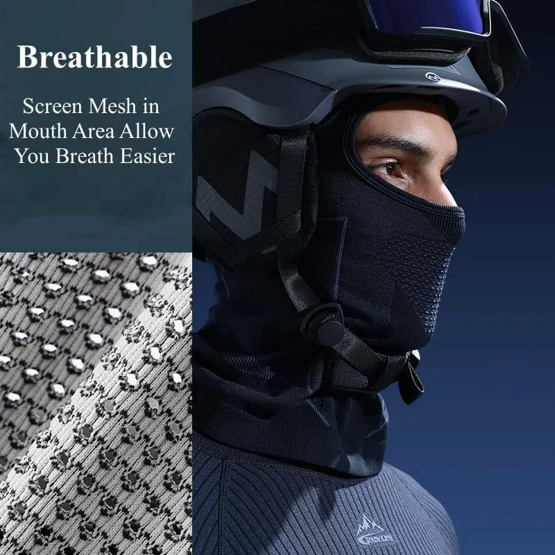 Winter Ski Mask for Men Women, Helmet Friendly Motorcyde Balaclava Full Face Masks Cold Weather Head Cover for Skiing