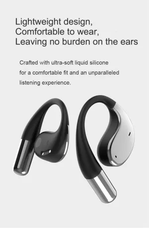 Wireless OWS AI Translation Earbuds with LED Display Case, Bluetooth, Digital Battery Indicator, 100  Language Real -time,APP Compatible with iOS and Android（Black）