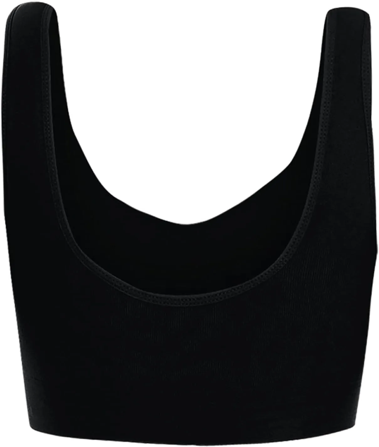 Wkishenl Women's Wireless Bra, 2 Peice Bras for Older Women Comfort Full-Coverage Sports Bra Plus Size Stretchable Straps Bra
