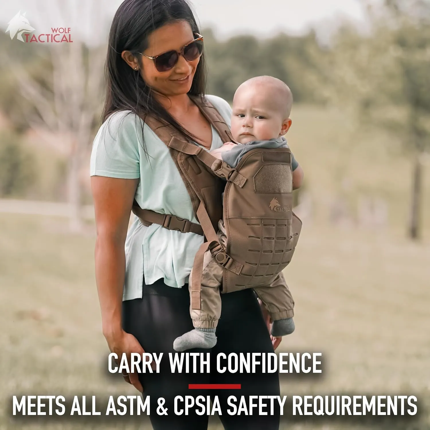 WOLF TACTICAL Toddler and Baby Carrier for Men - Dad Baby Carrier Military Mens Carrier for Infants and Toddlers