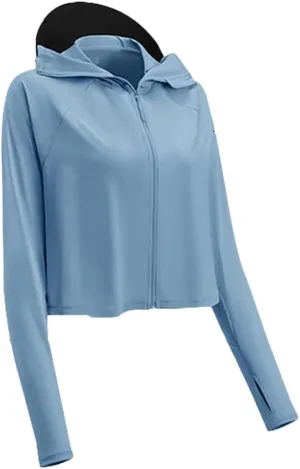 Women's UPF50  Sunscreen Shirt (Sgs/Ilac-MRA Certified), ≥99% Uv Block with Free Test Card for Hiking/Cycling/Camping