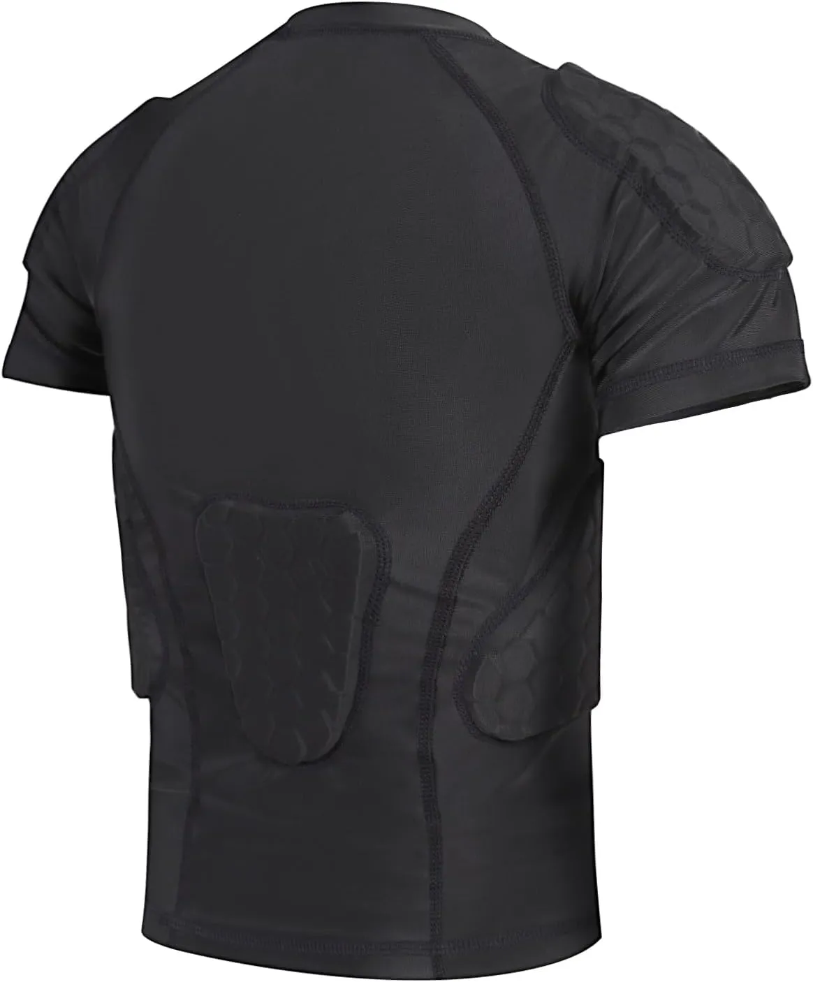 Youth Boys Football Rib Protector Padded Compression for Football Baseball Basketball Paintball Shirt