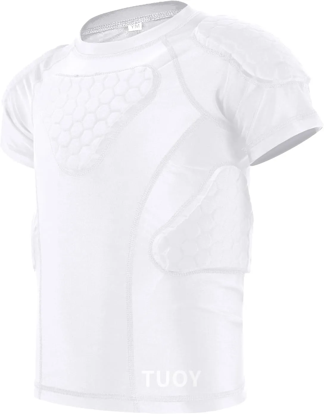 Youth Boys Football Rib Protector Padded Compression for Football Baseball Basketball Paintball Shirt