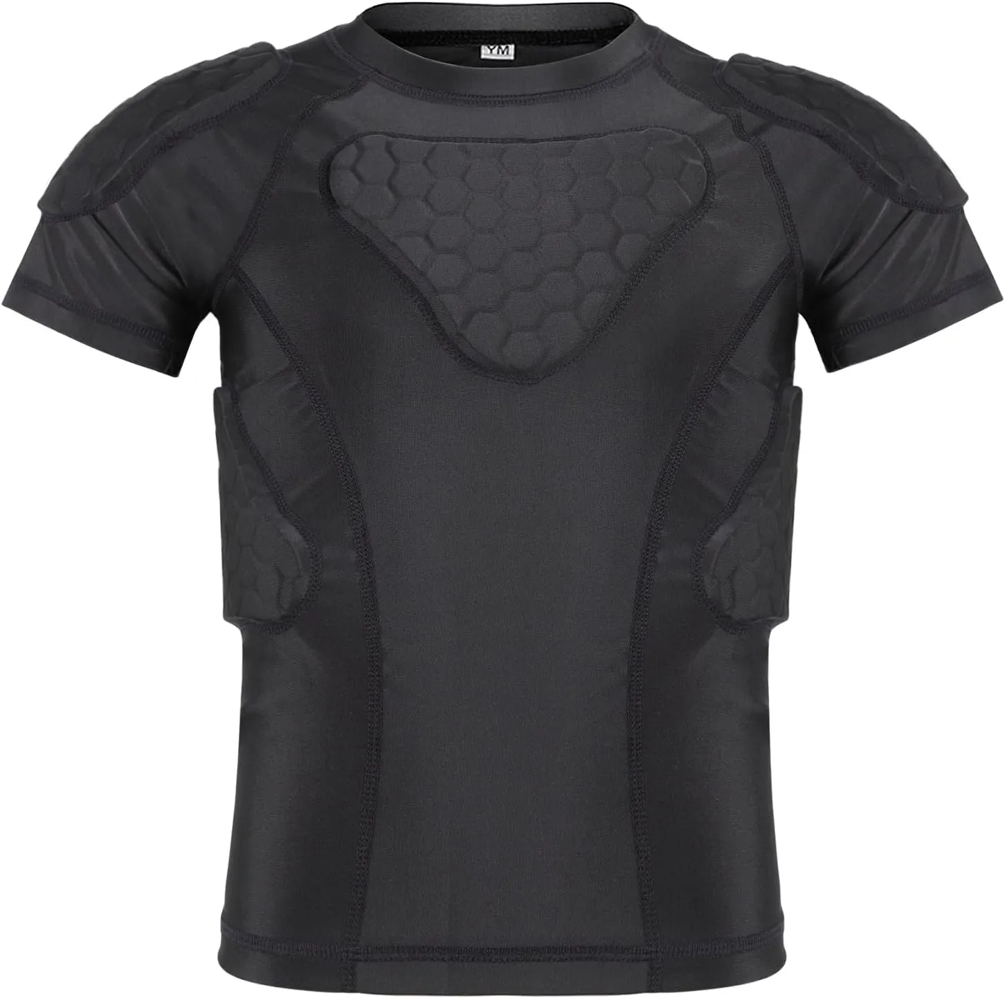Youth Boys Football Rib Protector Padded Compression for Football Baseball Basketball Paintball Shirt