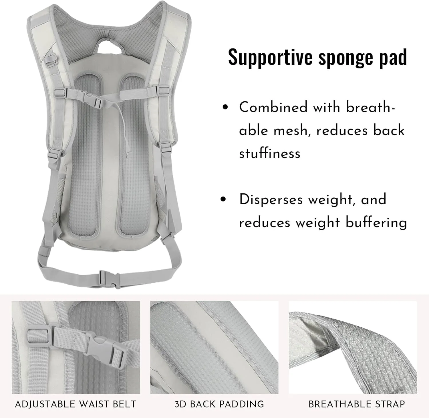 Zavothy 18L Water-Resistant Hydration Backpack Fits for 2L/3L Water Bladder – Hidden Helmet Compartment & Detachable Rain Cover – Insulated Hiking Daypack for Cycling, Camping, Running (Men/Women)