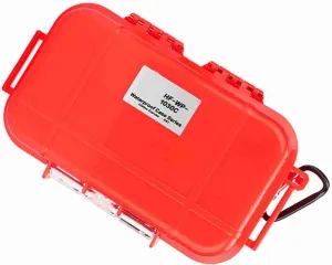 Zerodis Outdoor Adventure Shockproof Storage Case with Detachable Rubber Pad, Airtight and Container for EDC Tools, Phone, Keys, Stainless Steel (Red)