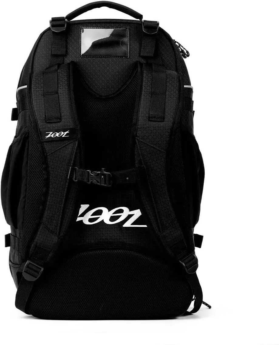 Zoot Ultra Tri Bag, Triathlon Transition Backpack with Wet Storage for Men & Women Athletes, Race Day, Travel & Train, Black