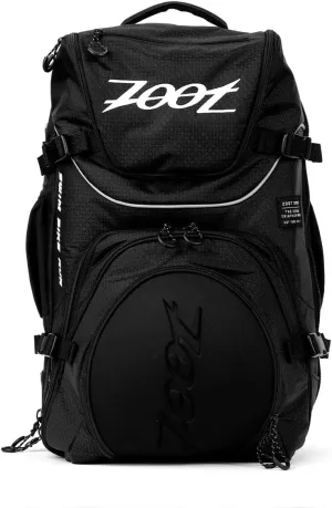 Zoot Ultra Tri Bag, Triathlon Transition Backpack with Wet Storage for Men & Women Athletes, Race Day, Travel & Train, Black